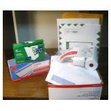 Envelopes & Office Supplies Shown