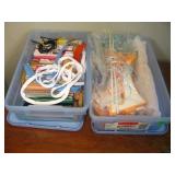2 Rubbermaid Boxes W/Sewing & Craft Supplies