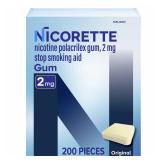 11-5B6 Nicorette Nicotine Gum Stop Smoking Aid...