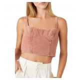 18-8B2 Forever 21 Denim Bustier Cropped Cami...