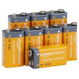 18-7C5 Amazon Basics Alkaline Batteries, 9 Volt...