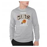 Junk Food x NBA Adult LS T-Shirt - Suns, Gray (L)