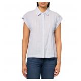 Lucky Brand Women's Sleeveless Tunic Button Down