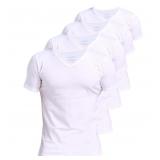Comfneat Men's 4-Pack Undershirts 100% Cotton