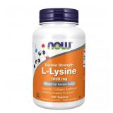 NOW Supplements L-Lysine 1000mg - 100 Tablets