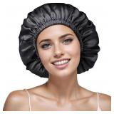VECIIR Satin Bonnet Silk Bonnet, Ajustable Hair