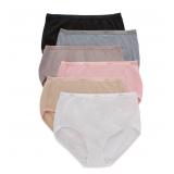 SZ 10, Hanes Women's Panties 6 Pack, 100% Cotton