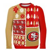 FOCO NFL Busy Block Ugly Sweater, Team Color, S