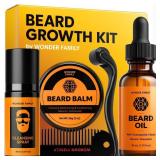 WONDER FAMILY 5-N-1 Beard Growth Kit for Men