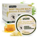 Beef Tallow Moisturizer for Skin, Honey & Beeswax