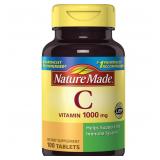Nature Made Vitamin C 1000 mg Tablets, 100 Count