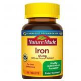 Nature Made Iron 65 mg Tablets - 180ct