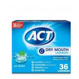 ACT Dry Mouth Lozenges - Soothing Mint, 36ct