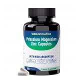 Potassium Magnesium Supplement - 150 Capsules