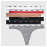 Hanes Originals Women's 6pk Thong Underwear M