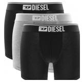 Diesel 3-pack Plain Long Boxer Briefs - Multicolor