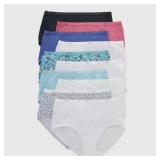 Hanes Women's 10pk Briefs Cotton Underwear