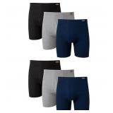 Hanes Men's Boxer Briefs w/Fabric Band L (6 Pair)