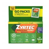 Zyrtec 24 Hour Allergy Relief Tablets, 14 x 1 ct
