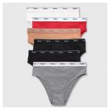 Hanes Womens 6pk Breathable Stretch Cotton Hi Cut
