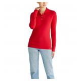 Aeropostale Women's Aero Uniform Polo - Red, Large