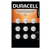 Duracell 2032 Lithium Battery, 3V Cell - 9ct