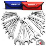 19-Piece Super Thin Open-End Wrench Set