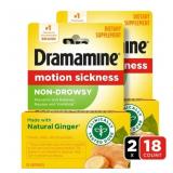 Dramamine Non-Drowsy Motion Sickness Relief, 18 Ct