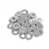 0.39in Stainless Flat Washers, 25Pcs