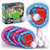 VATOS Toss & Catch Ball Game Set - 6 Balls & 4...