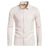Men's Dress Shirts Stain Sheild Stretch Slim Fit