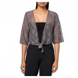 20-5C1 Star Vixen Plus Tie Front Crop Shrug PXL
