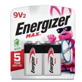 20-5C3 Energizer MAX 9V Batteries (2 Pack)