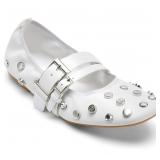 20-4C7 DKNY Womens Davey Studded Ballet Flat US 8