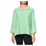 20-1B4 Multiples Women's 3/4 Sleeve Button...