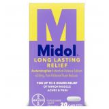 20-1C4 Midol Long Lasting Relief Acetaminophen...