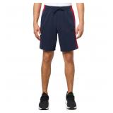 20-1B2 adidas Men's Fleece Shorts - Ink/Red, XS