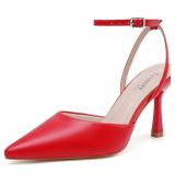 20-2C3 Susanny Stiletto Heels - Red, Size 10