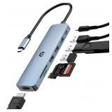 23-10C1 7 in 1 USB C Hub, Tymyp USB Adapter