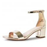 23-10A1 J.Adams Daisy Heeled Sandals, Gold -...