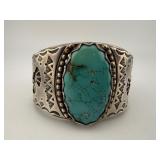 Sterling & Turquoise Kokopelli Cuff Bracelet