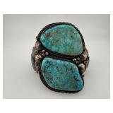 Sterling Silver & Turquoise Cuff Bracelet