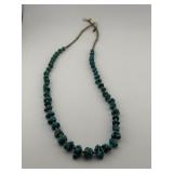 Turquoise Nugget and Heishi Bead Necklace