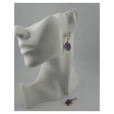 14KT Yellow Gold Lavender Jade Earrings