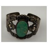 Native American Style Turquoise Cuff Bracelet