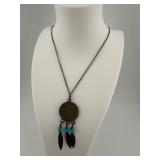 Indian Head Buffalo Nickel Dreamcatcher Necklace