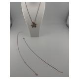 Rose Gold Tone Larimar Turtle Necklace