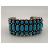 Kirk Smith Sterling & Turquoise Cuff
