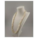 Biwa Pearl Necklace with SS Catch