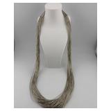 Vintage Navajo Liquid Silver Necklace